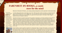 Desktop Screenshot of farenheit451books.com