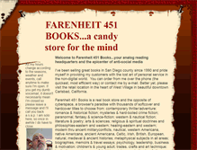 Tablet Screenshot of farenheit451books.com